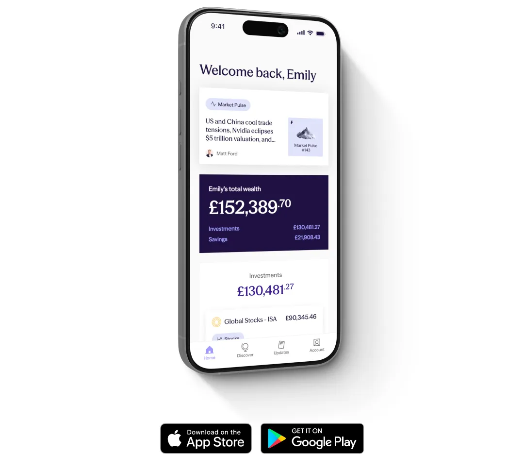 A smartphone displaying the Sidekick wealth management dashboard with a total balance of £152,389.