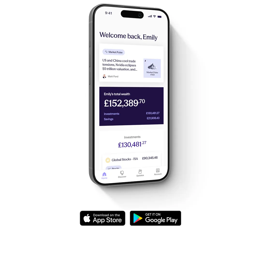A smartphone displaying the Sidekick wealth management dashboard with a total balance of £152,389.